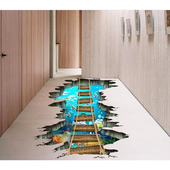 Miếng dán sàn nhà 3D 60x90cm