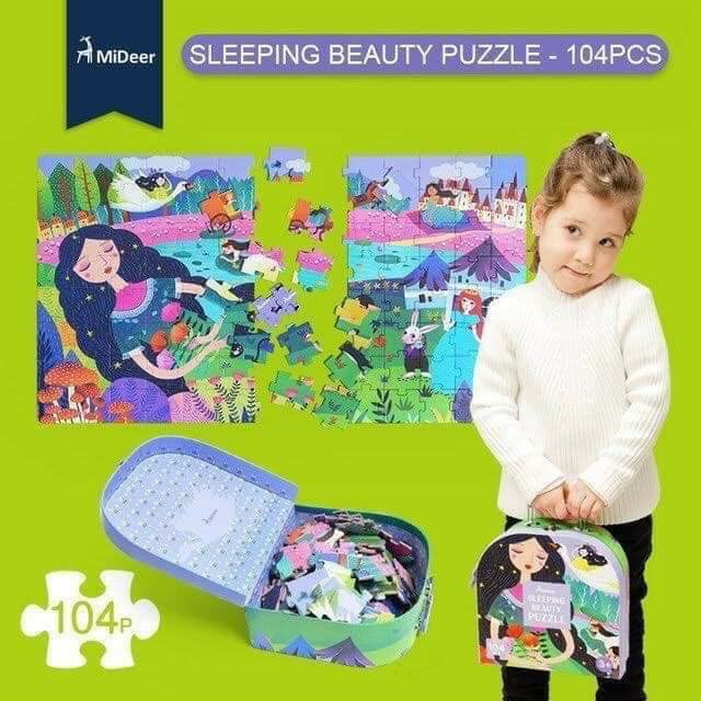 Đồ chơi ghép hình Mideer Puzzle MD3028 – Người đẹp ngủ trong rừng (104 mảnh ghép)