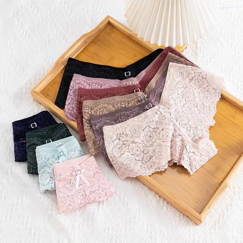 Quần lót ren cạp cao bản to, dáng boxer lưng cao, cạp cao, chất REN mềm mịn CAO CẤP