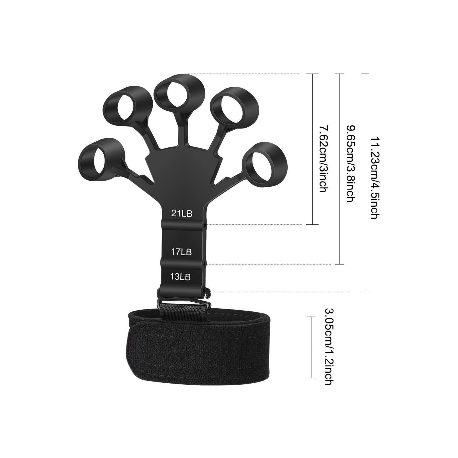 Silicone Finger Exerciser, Gripper Hand Grip Strengthener for Carpal Tunnel Exercise Equipment