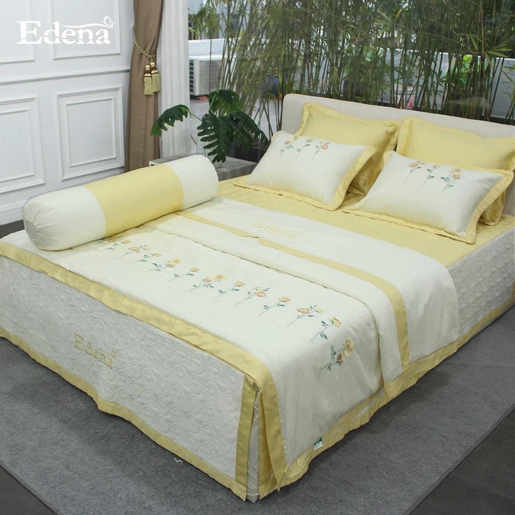 Bộ Ga Chần Gòn Tencel Edena 768 Gồm 5 Món