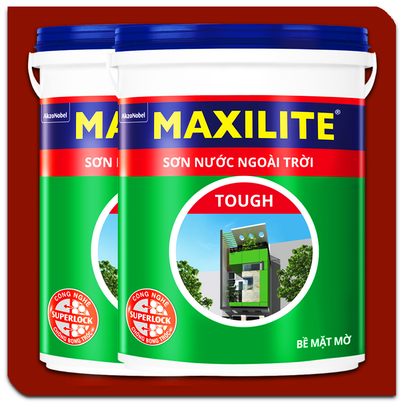 Sơn Ngoại Thất Maxilite Tough 28C Mờ Có Màu Đẹp Và Lâu Phai Nhờ Tính Năng Chống Bong Tróc Độ Phủ Cao Và Chống Rêu Mốc