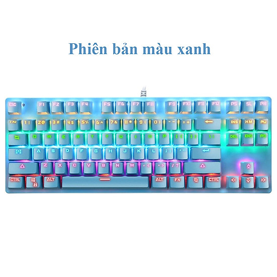 Bàn Phím Cơ Máy Tính 87 Phím Crack K2 PRO  Led Đổi Màu Nhiểu Chế Độ Khác Nhau, Blue Switch Chơi Game Dùng Văn Phòng Cực Đã - Hàng chính hãng