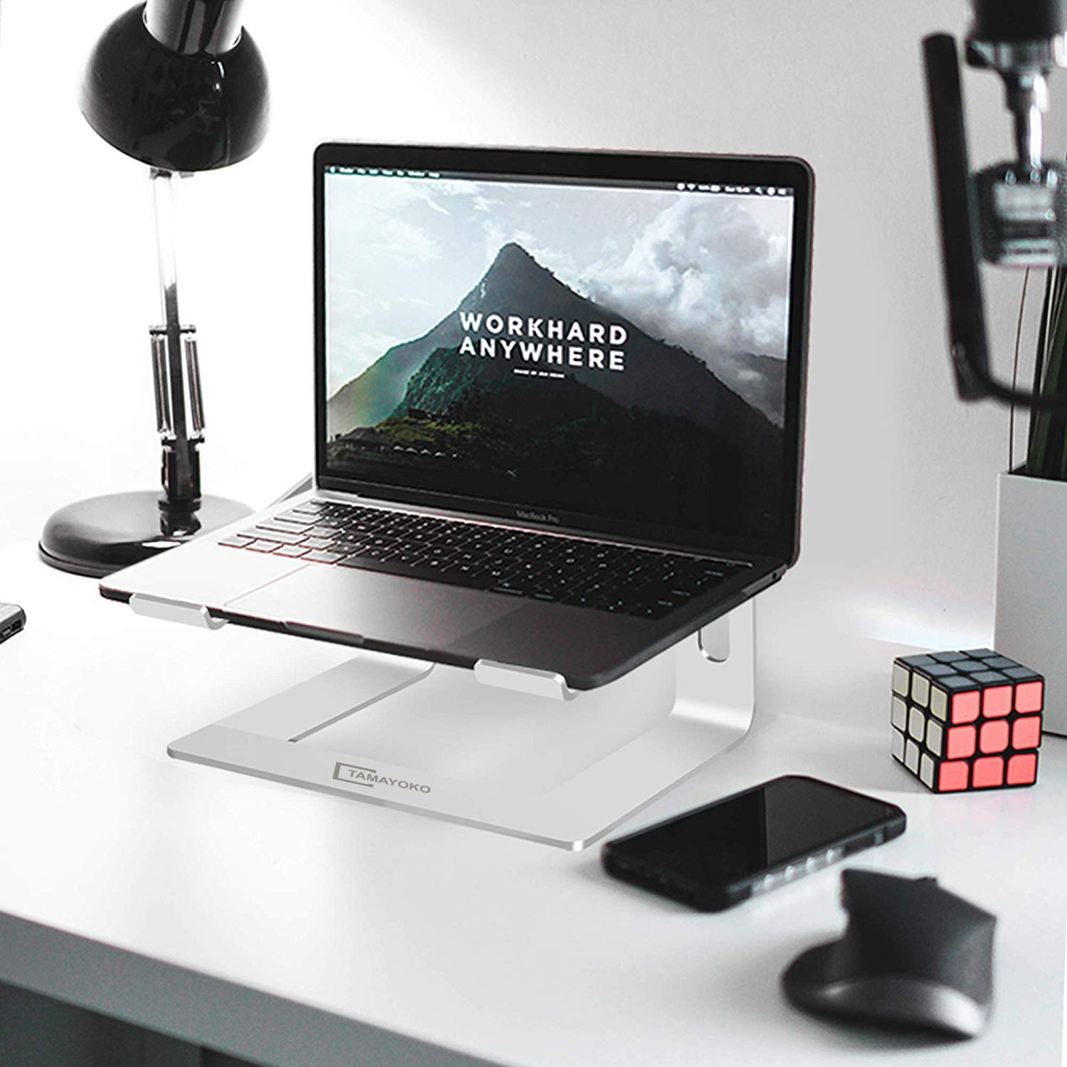 Giá Đỡ Máy Tính Laptop Macbook Hợp Kim Nhôm Cao Cấp Giúp Tản Nhiệt Có Thể Tháo Rời Hàng Chính Hãng Tamayoko - Bạc