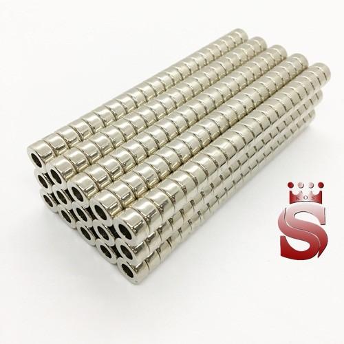 Nam châm viên tròn lỗ thẳng đường kính ngoài 15mm