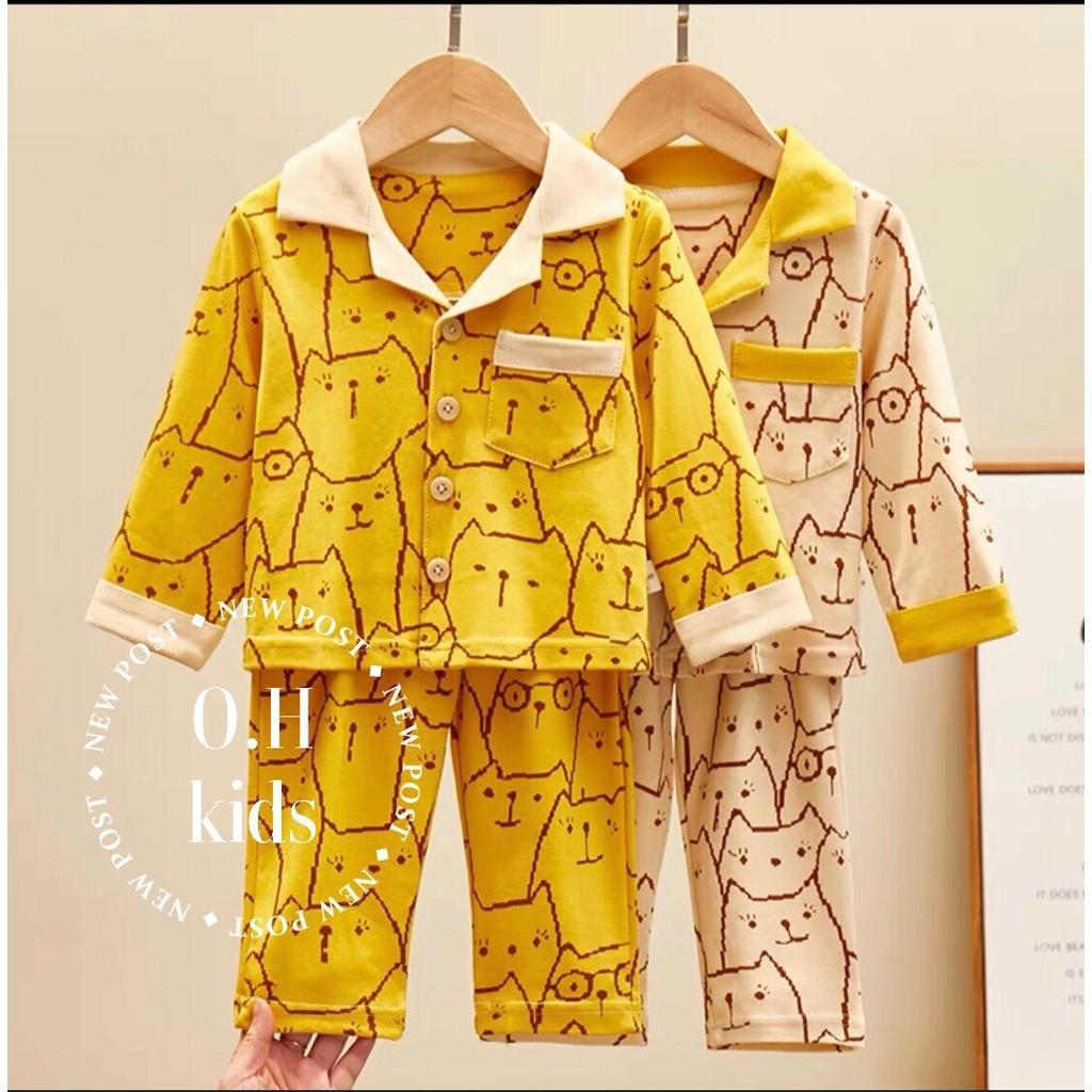 Bộ Pijama dài tay cho bé Trai/Gái 10-20Kg