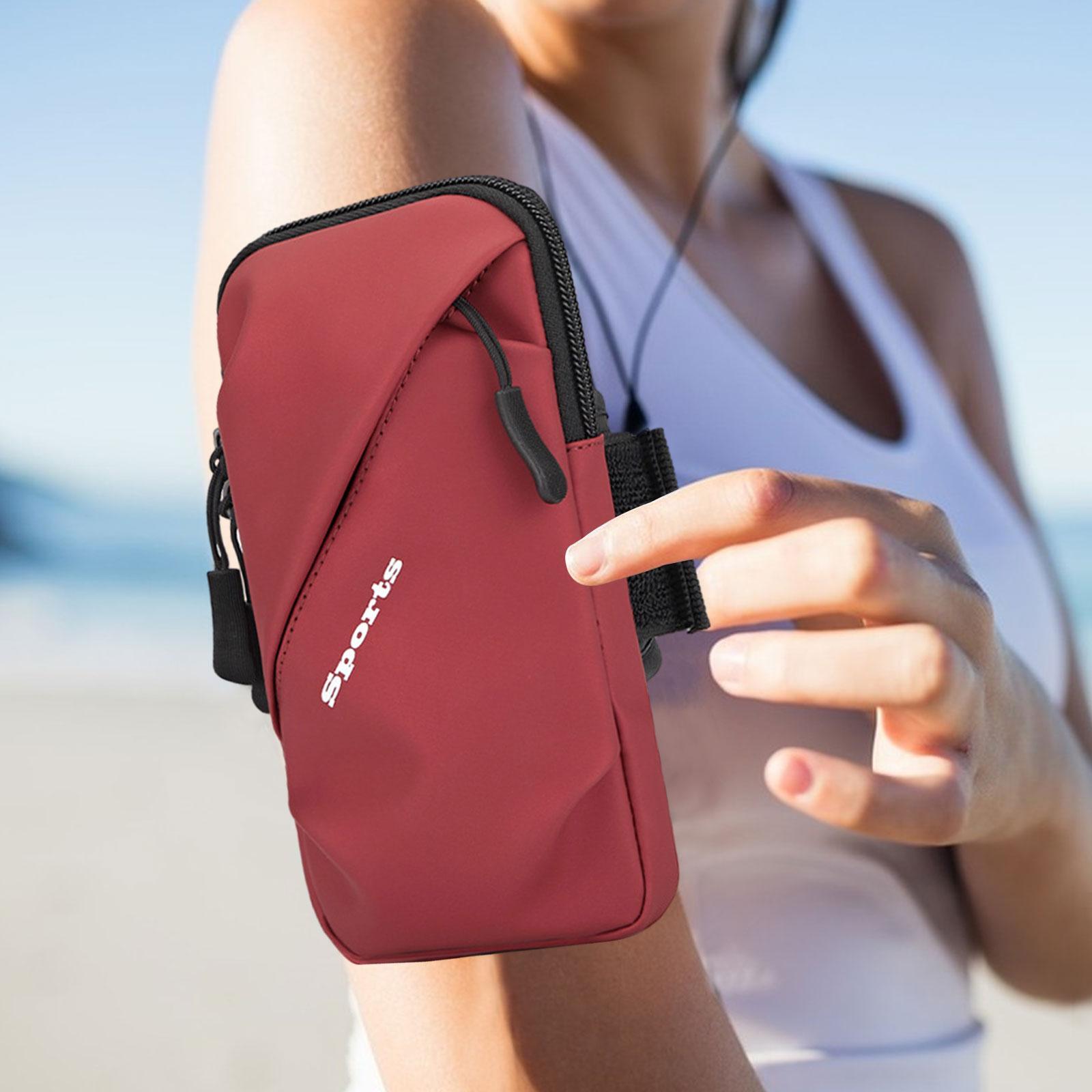 Phone Armband Bag Sports Arm Bag Cellphone Holder Gym Armbands Bag Phone Wristband for Running Jogging Workout Walking