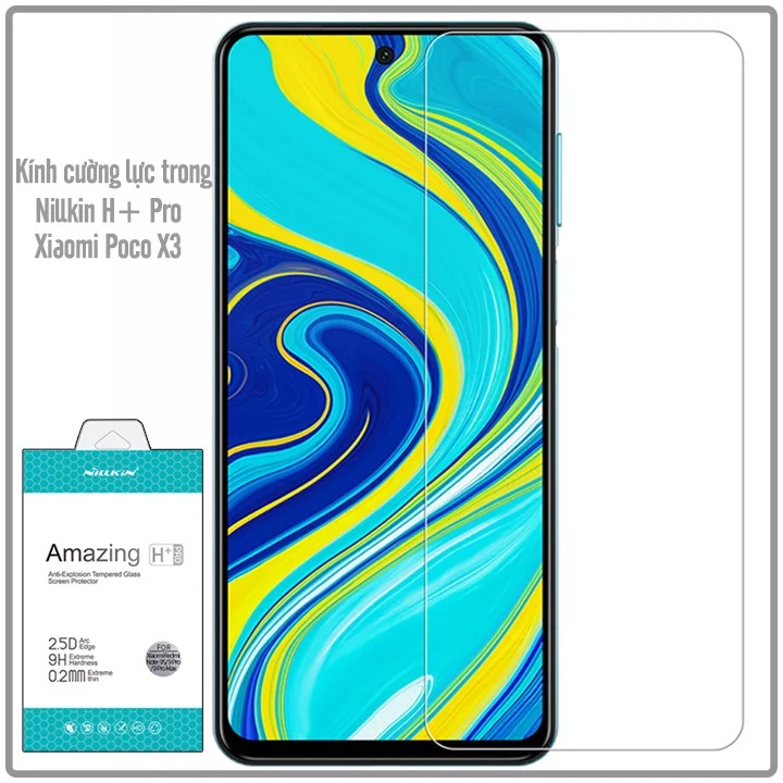 Kính cường lực cho Xiaomi Poco X3 NFC - X3 PRO trong suốt Nillkin H+Pro - Hàng nhập khẩu