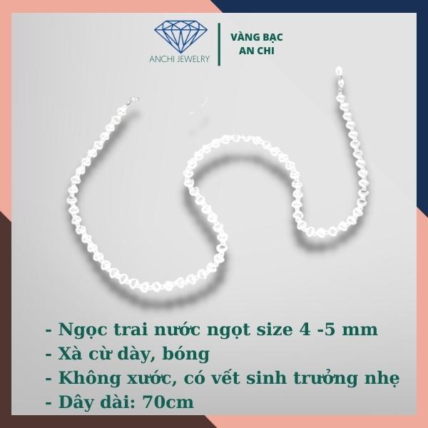 Dây đeo kính / khẩu trang - dây hạt trai nhí nước ngọt Anchi jewelry