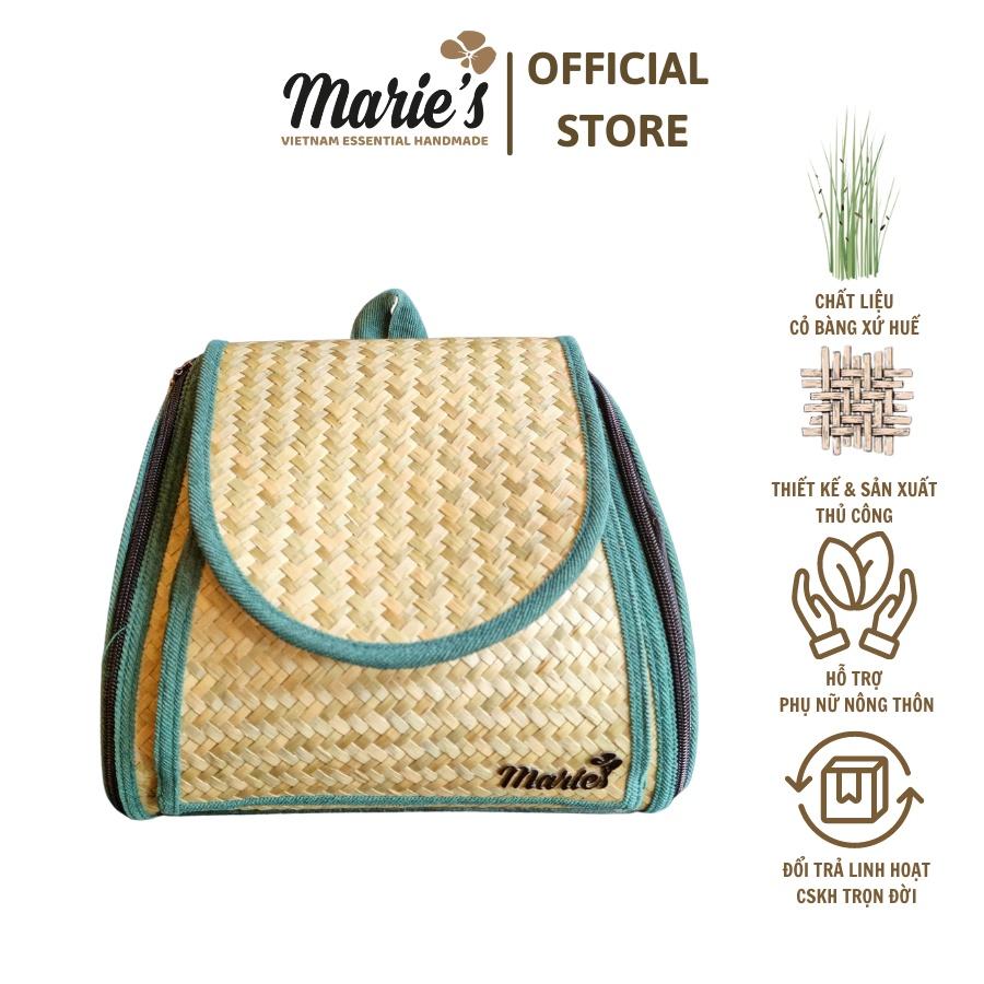 Balo nữ cỏ bàng Marie's thời trang kiểu dáng gọn nhẹ phù hợp đi học đi làm