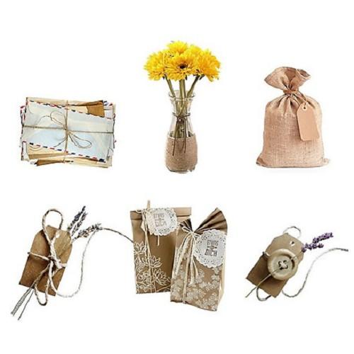 Cuộn dây đay 100m trang trí thủ công handmade