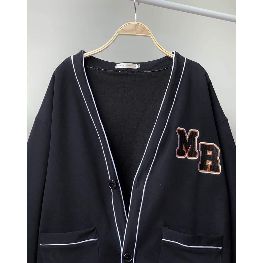 Áo khoác nỉ cadigan chất nỉ cotton 1 LỚP