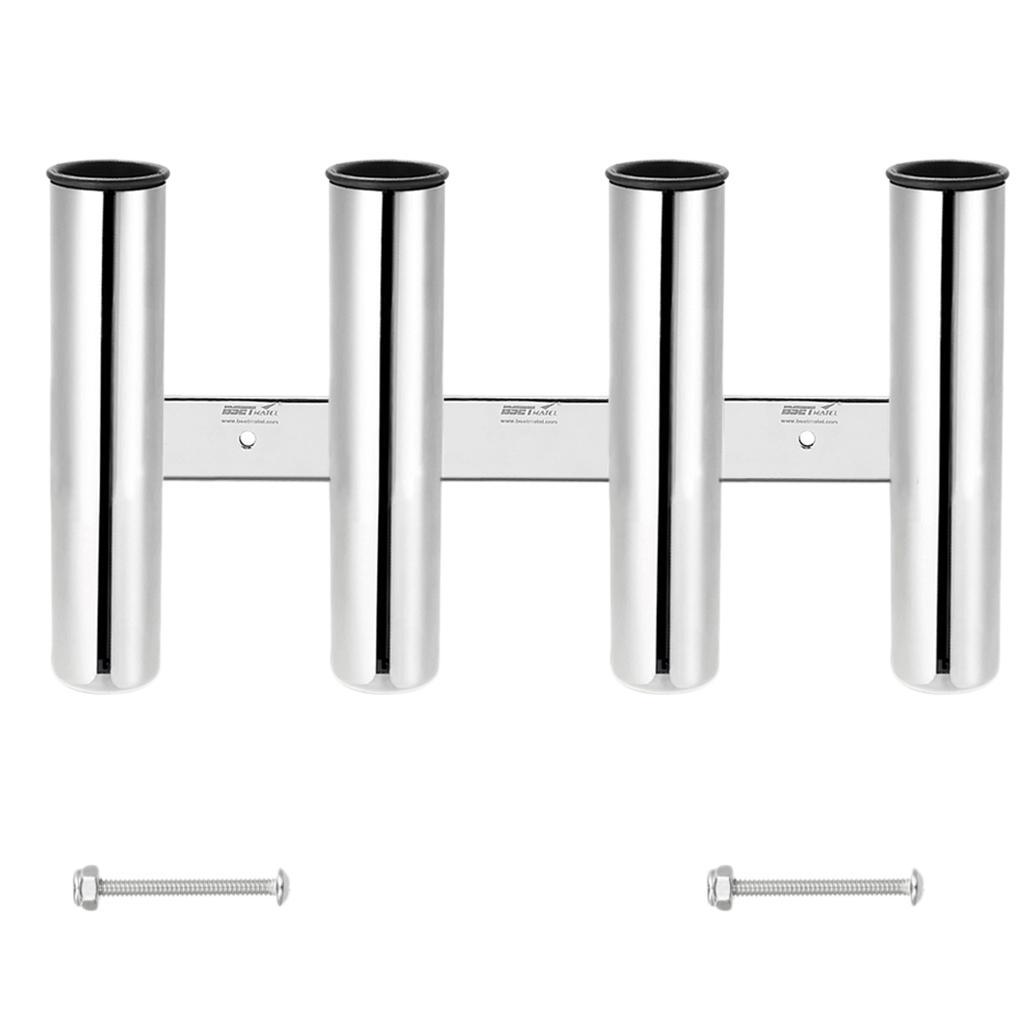 4pcs/set Stainless Steel Fishing Rod Holder Kayak Marine Boat Fish Pole Rack