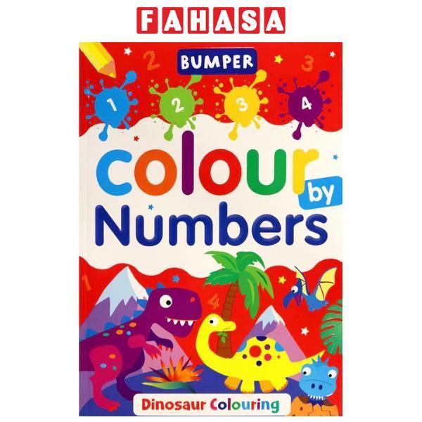 Sách ngoại văn: Bumper Colour By Numbers - Dinosaur