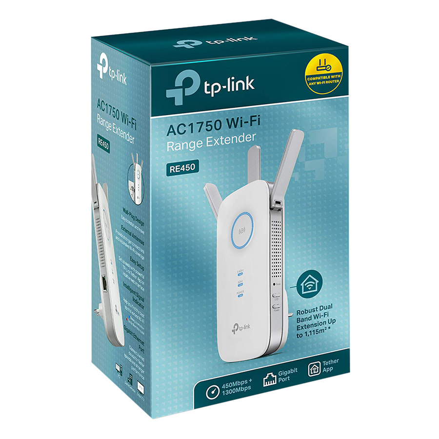 Bộ Mở Rộng Sóng Wi-Fi AC1750 TP-Link RE450 - Hàng Chính Hãng