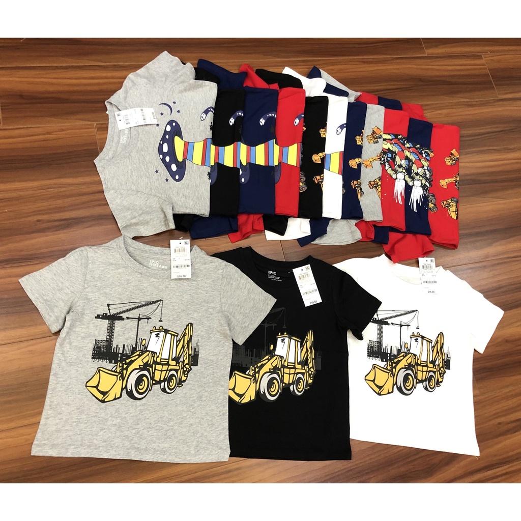 ÁO COTTON CHO BÉ TRAI HÀNG XUẤT DƯ XỊN