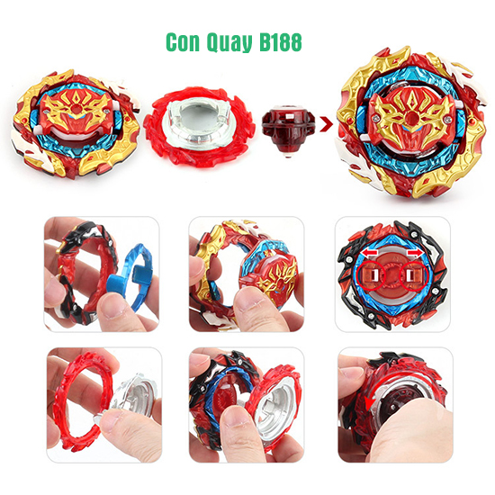 Đồ Chơi Con Quay B188 Kèm Tay Quay | Con Quay BEYBLADE B188