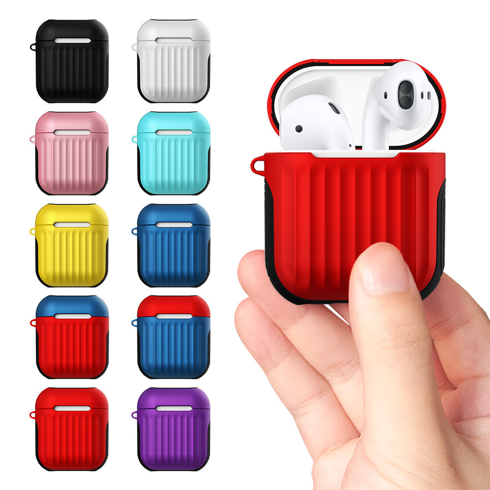 Vỏ bảo vệ tai nghe Có dây Vali silicon 2 trong 1 chống rơi chống va đập Thay thế cho AirPods 1