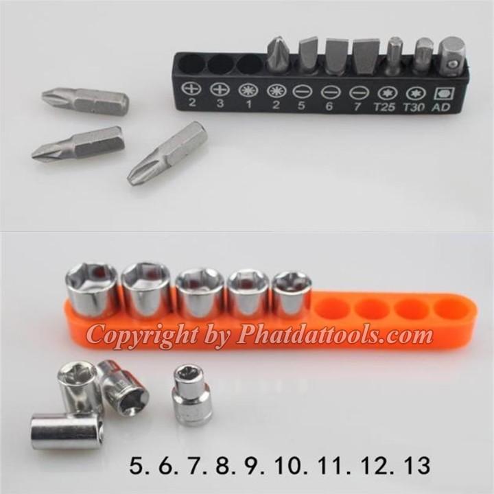 Bộ phụ kiện máy khoan 21 chi tiết