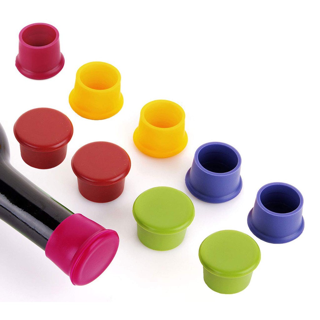 Nắp đậy chai rượu vang bằng silicone chuyên dụng tiện lợi cho quầy bar
