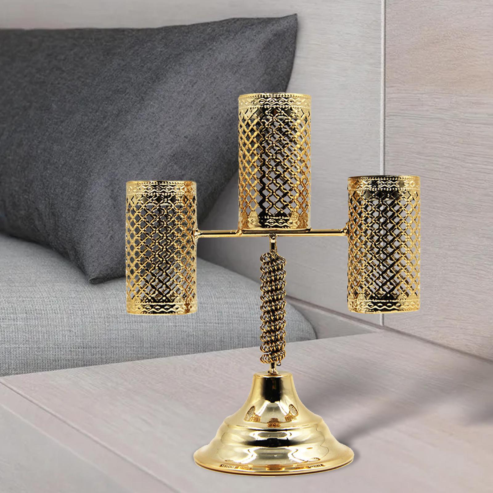 Candlestick for Taper Candles Metal Pillar Candle Holder for Dining Room Decoration