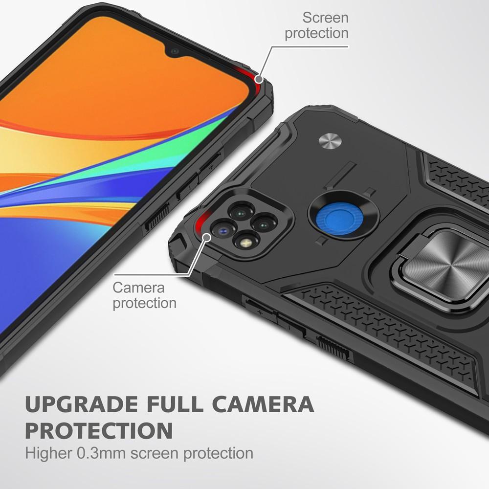 Ốp lưng cho Xiaomi Redmi 8 8A 9 9A 9C 9T Chống sốc Kemeng kèm nhẫn iring