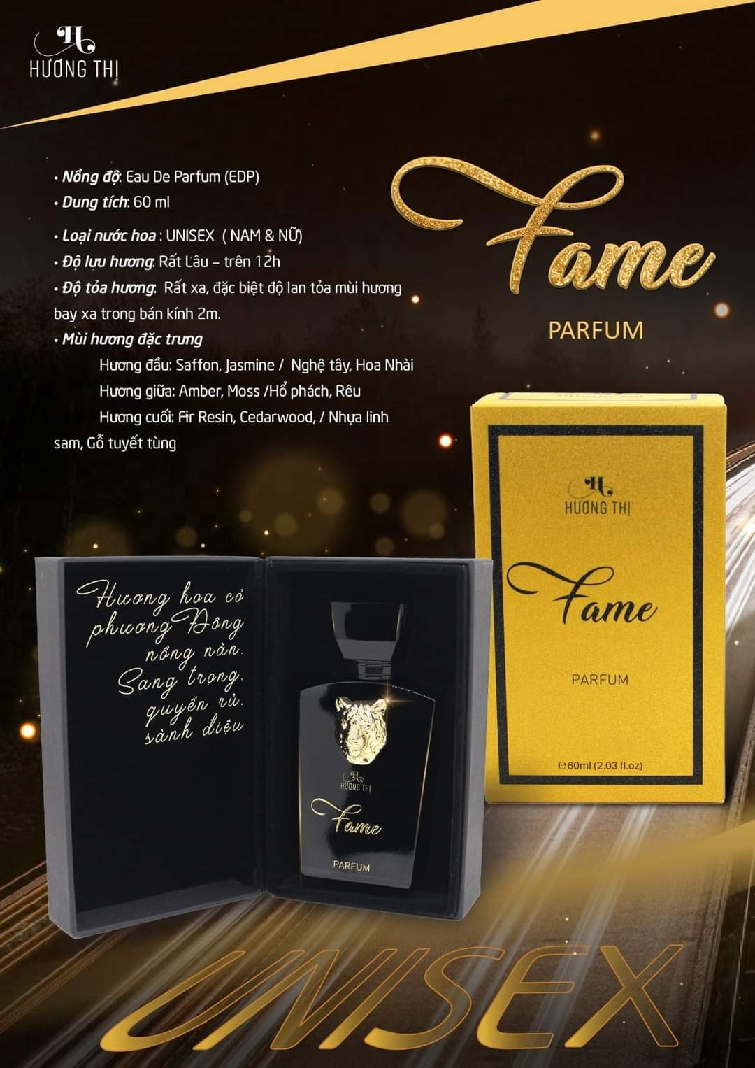 Nước Hoa UNISEX FAME Hương Thị