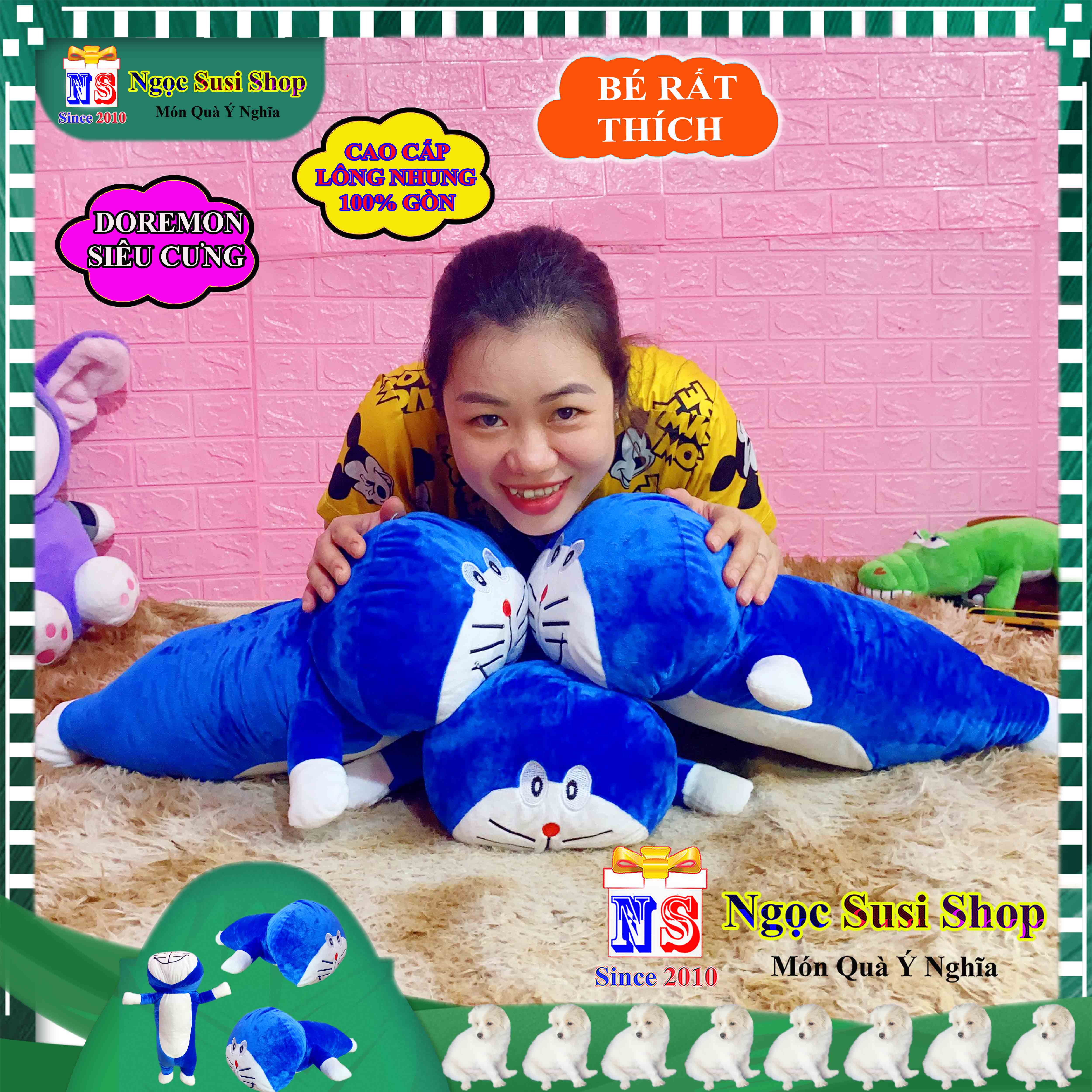 THÚ NHỒI BÔNG DORAEMON DOREMON BÉ RẤT THÍCH ÔM NGỦ - GẤU BÔNG ĐÔRÊMON HÀNG ĐỘC