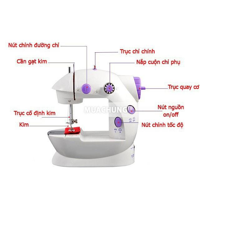 Máy May Mini Để Bàn Gia Đình - Máy Khâu Cầm Tay Mini Gia Đình Siêu Tiện Lợi