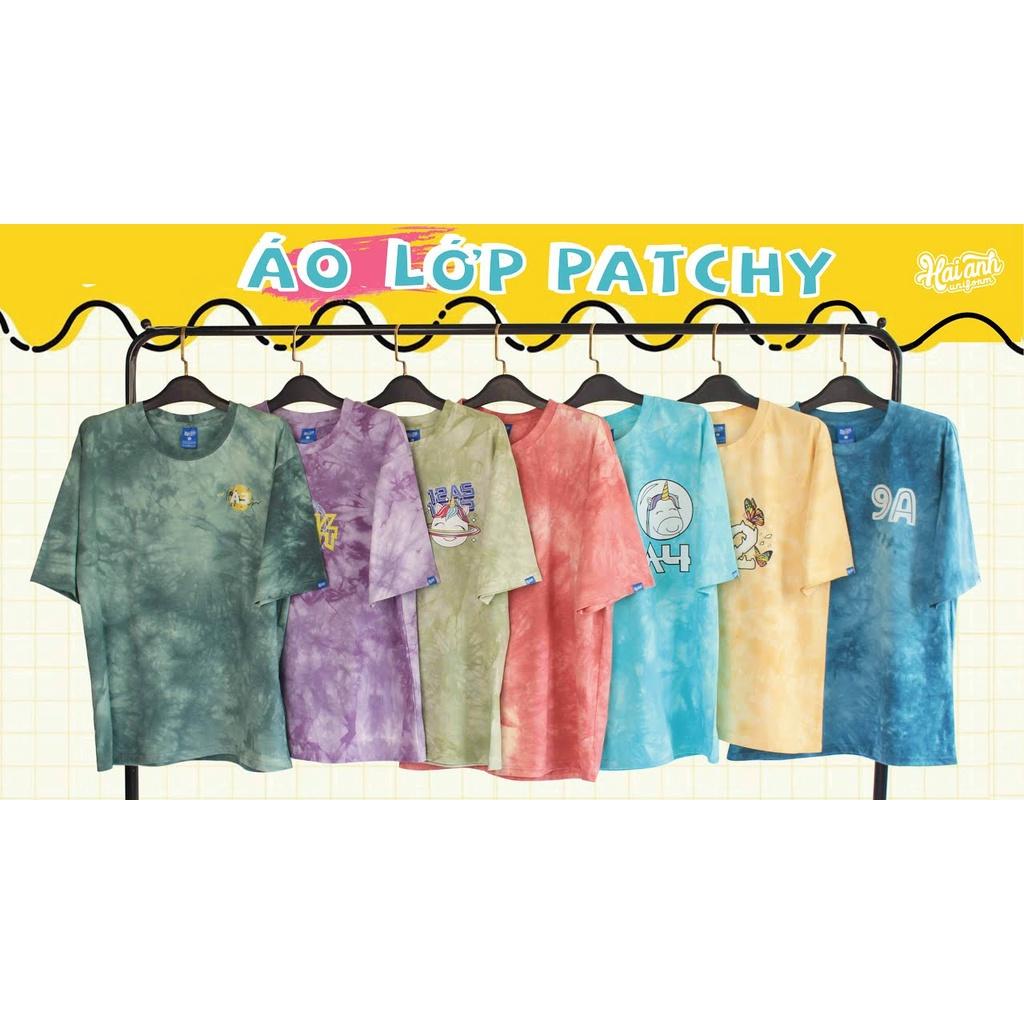 ÁO thun đồng phục cổ tròn lớp màu Patchy. áo lớp giá tận xưởng in theo yêu cầu