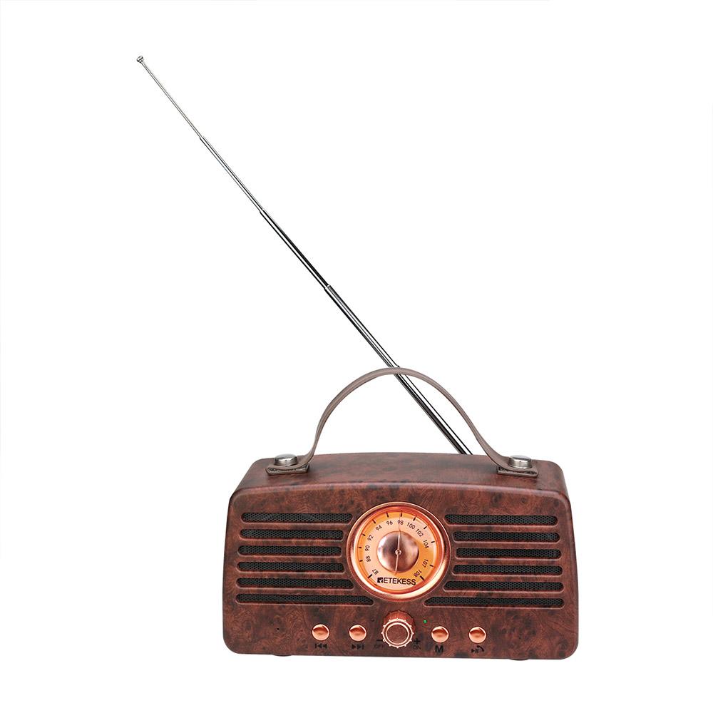 Bộ thu Radio FM Retro Loa di động Hỗ trợ trang trí cổ điển TF Retekess TR607