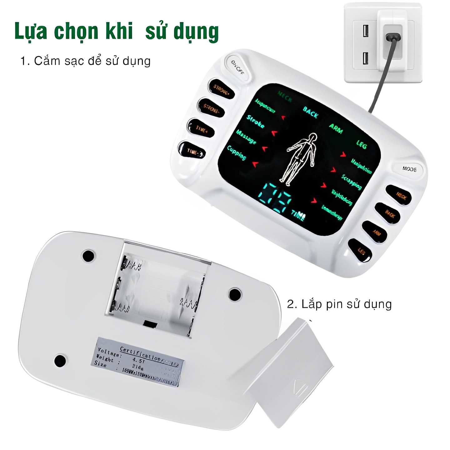 Máy xung điện trị liệu,máy massage xung điện YTK-309,với 6 đầu ra và đôi dép massage, máy điện xung trị liệu,máy châm cứu giảm đau nhức cơ thể nhanh chóng