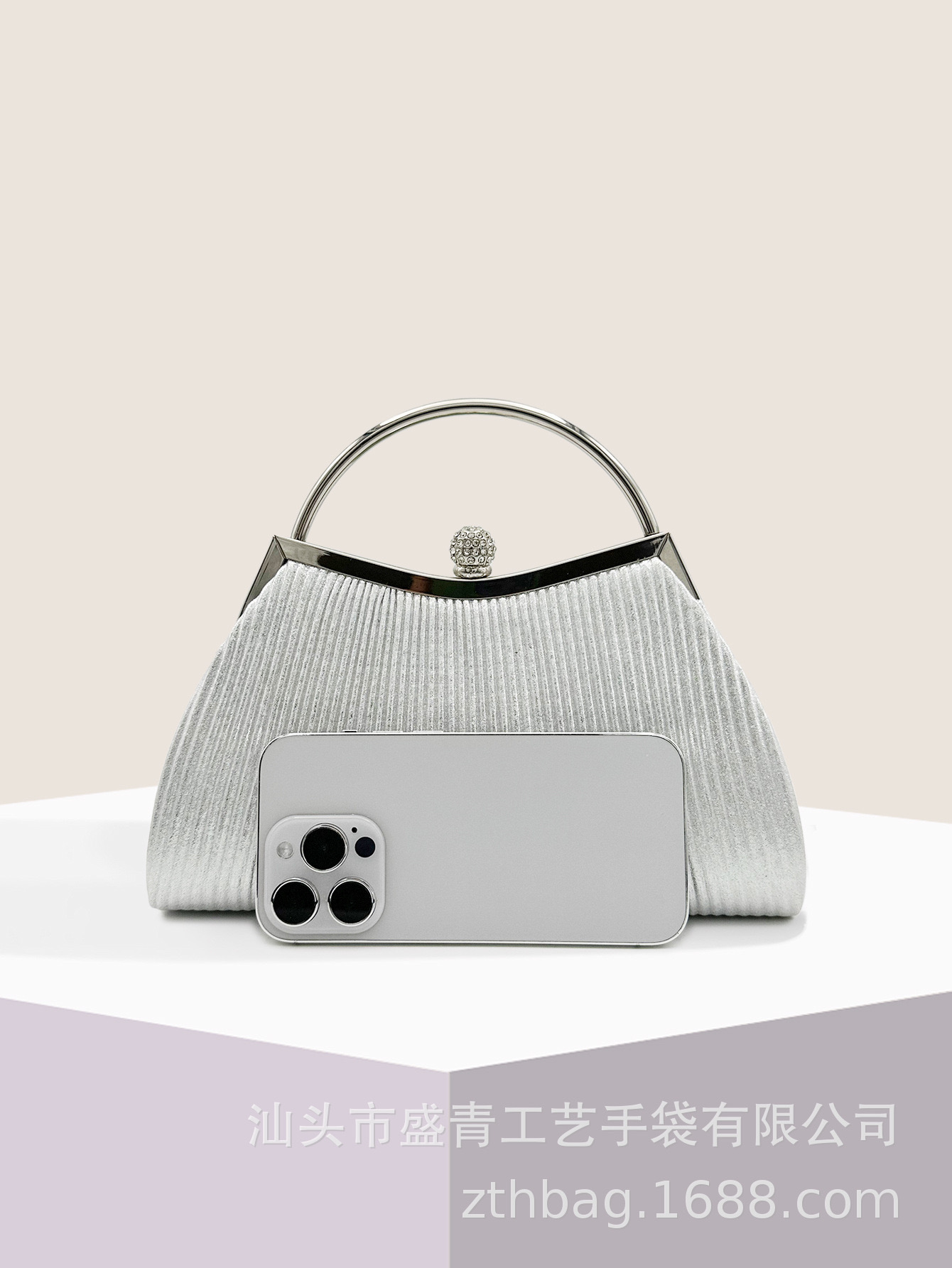 Clutch nữ cầm tay dự tiệc có quai xách đính nhũ kim tuyến siêu sang chảnh VDT01