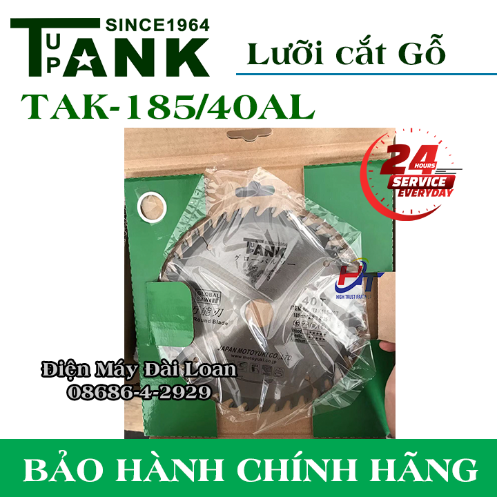 Lưỡi cắt gỗ Tank since 1964 TAK-185/40R/25.4