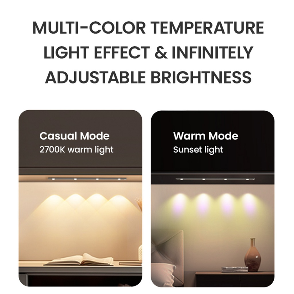 Đèn led Mắt Mèo Từ Tính Cảm Ứng Chuyển Động Cho Tủ Quần Áo xiaomi youpin yeelight Phòng Ngủ Nhà Bếp