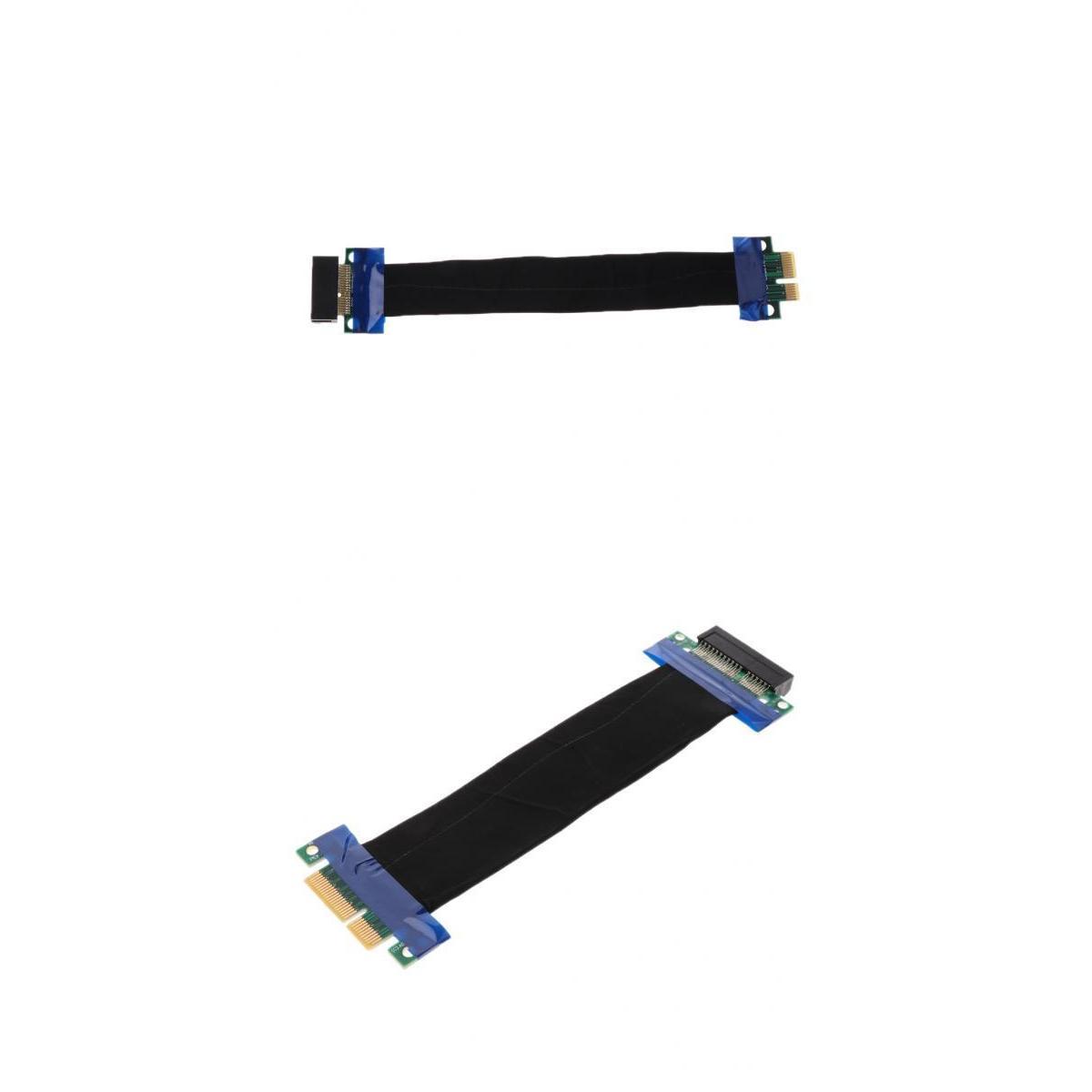 Adapter Cable PCI-E Express 4X & 1X Riser Card Flexible Cord Ribbon Cables