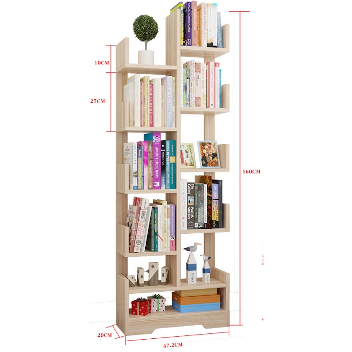 Kệ sách hình cây cao cấp, kệ sách hình cây 11 tầng, 9 tầng