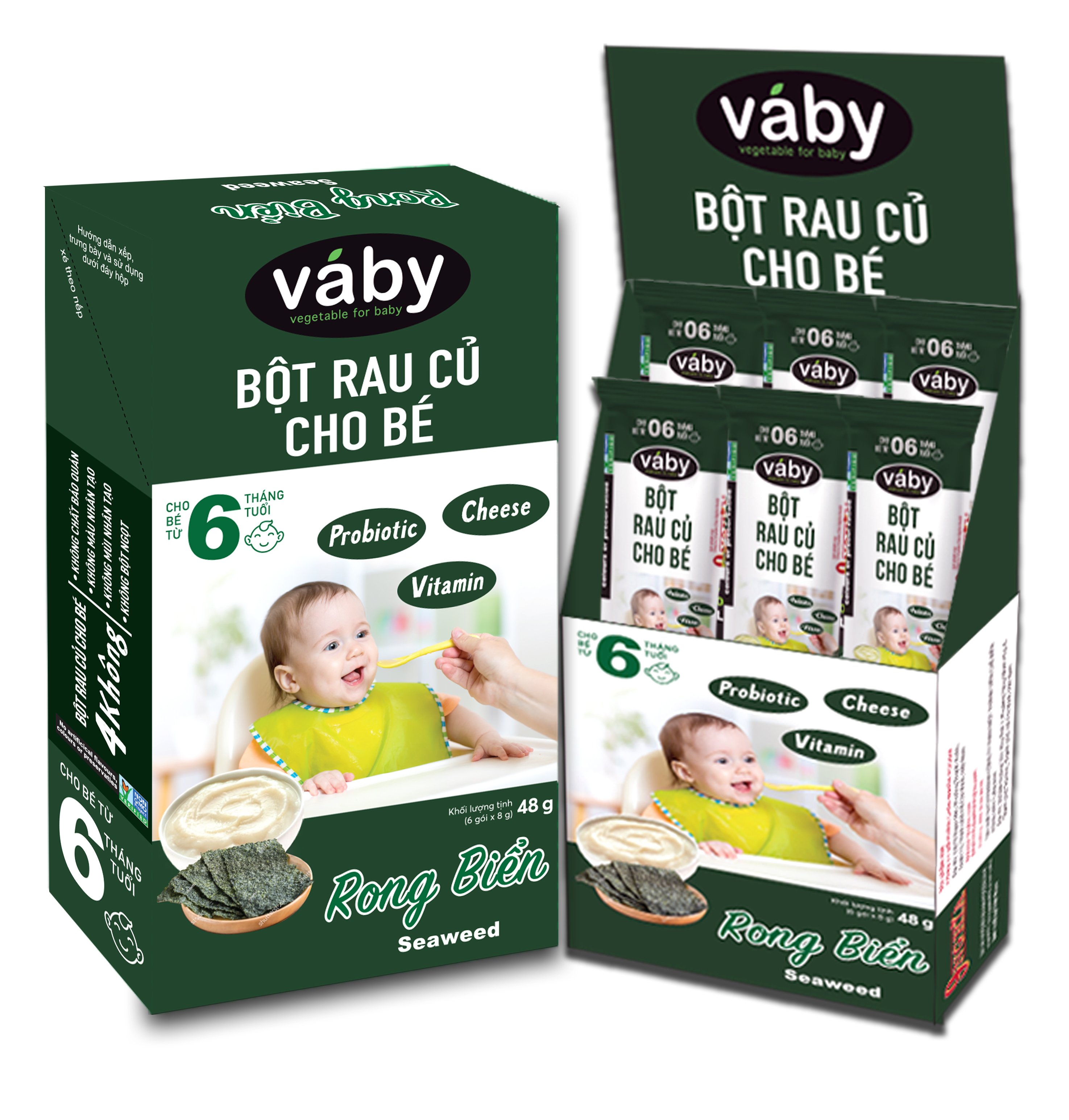 Bột rau củ cho bé váby 9nghĩa tăn dặm từ 6 tháng tuổi 48g