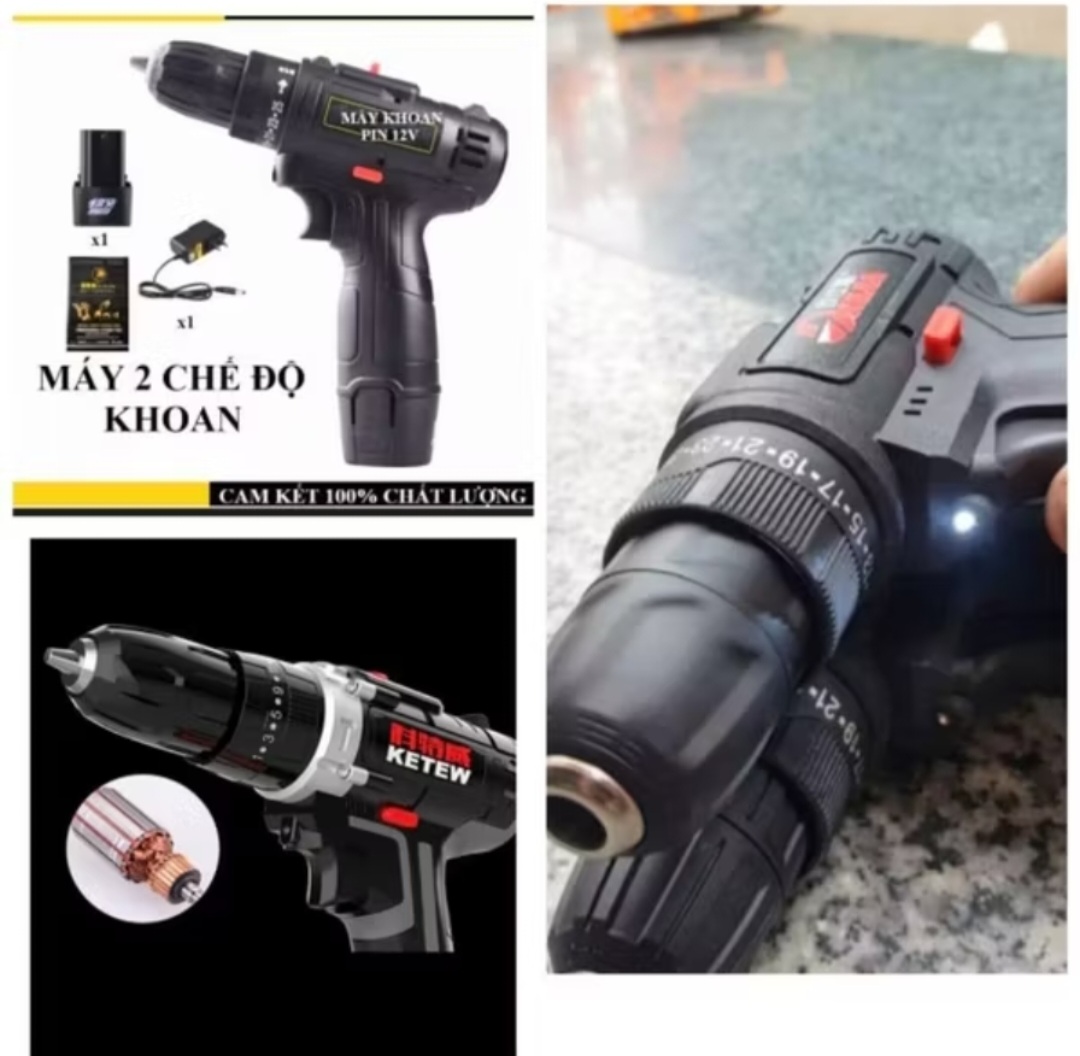 1 CÁI MÁY KHOAN PIN BẮT VÍT ĐA CHỨC NĂNG THUẬN TIỆN CHO MỌI NHÀ