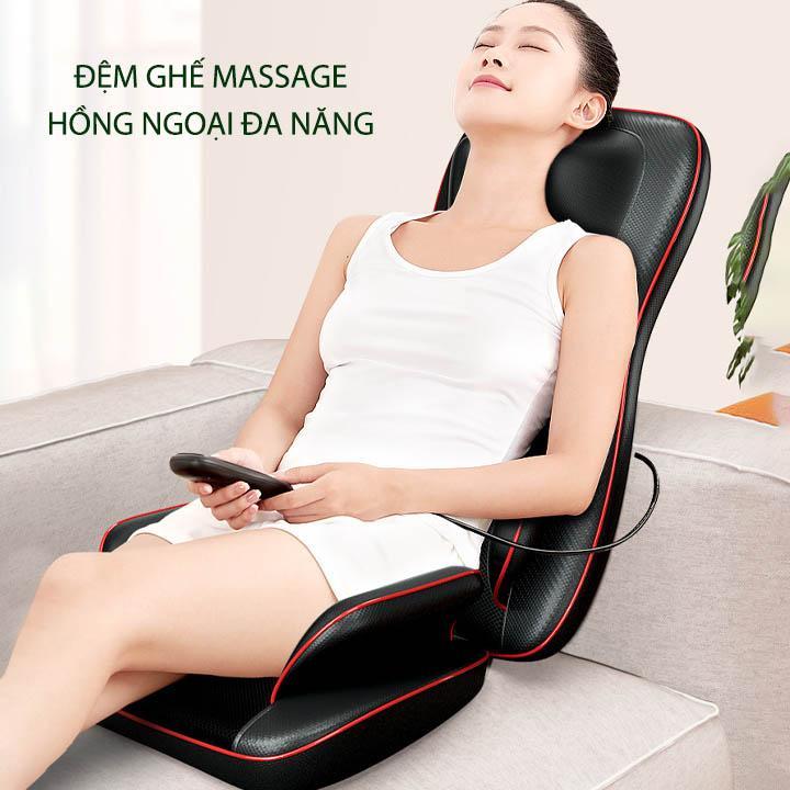 Đệm massage toàn thân thế hệ mới, có hồng ngoại, rung