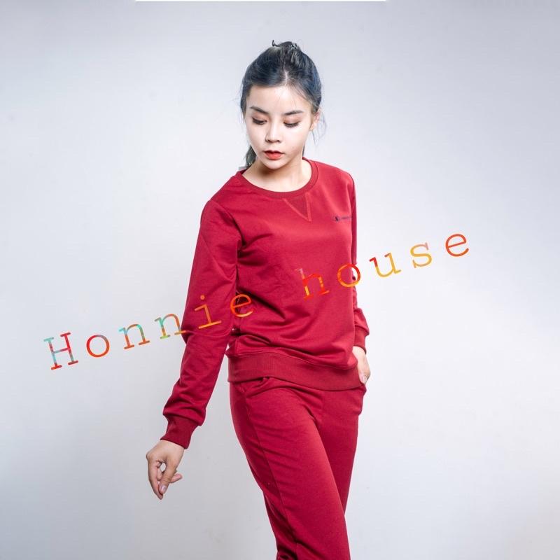 Bộ Nỉ Nữ Thu Đông - Bộ Da Cá Mặc Nhà - Dành Cho Người Trung Niên - Honniehouse