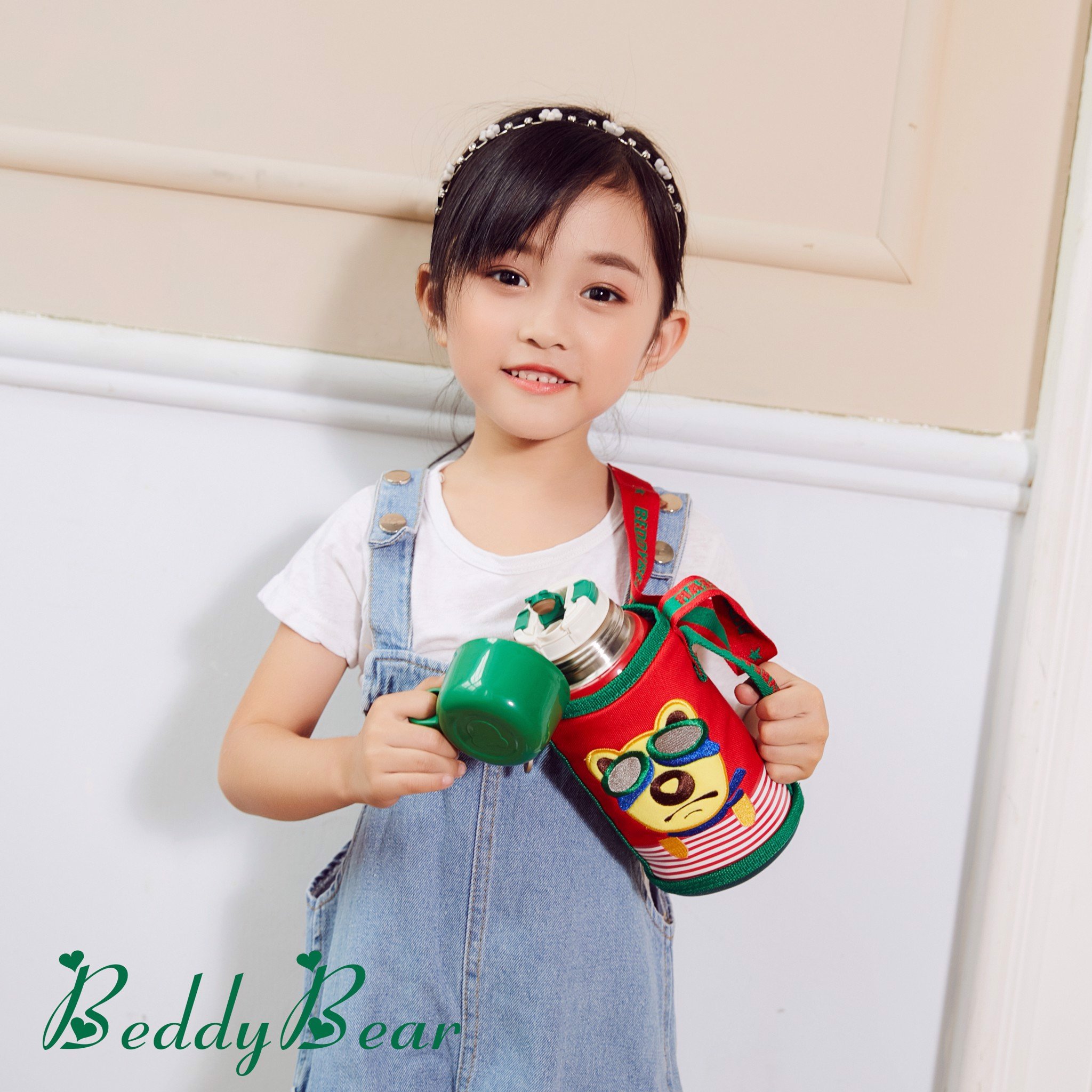 Bình Nước Giữ Nhiệt BeddyBear Cho Bé Từ 2 Tuổi Trở Lên Họa Tiết 3D Dễ Thương RT101 630ml (BH Chính Hãng 12T)