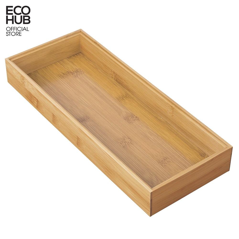 Khay tre ECOHUB để đồ 38x15x5cm E00312