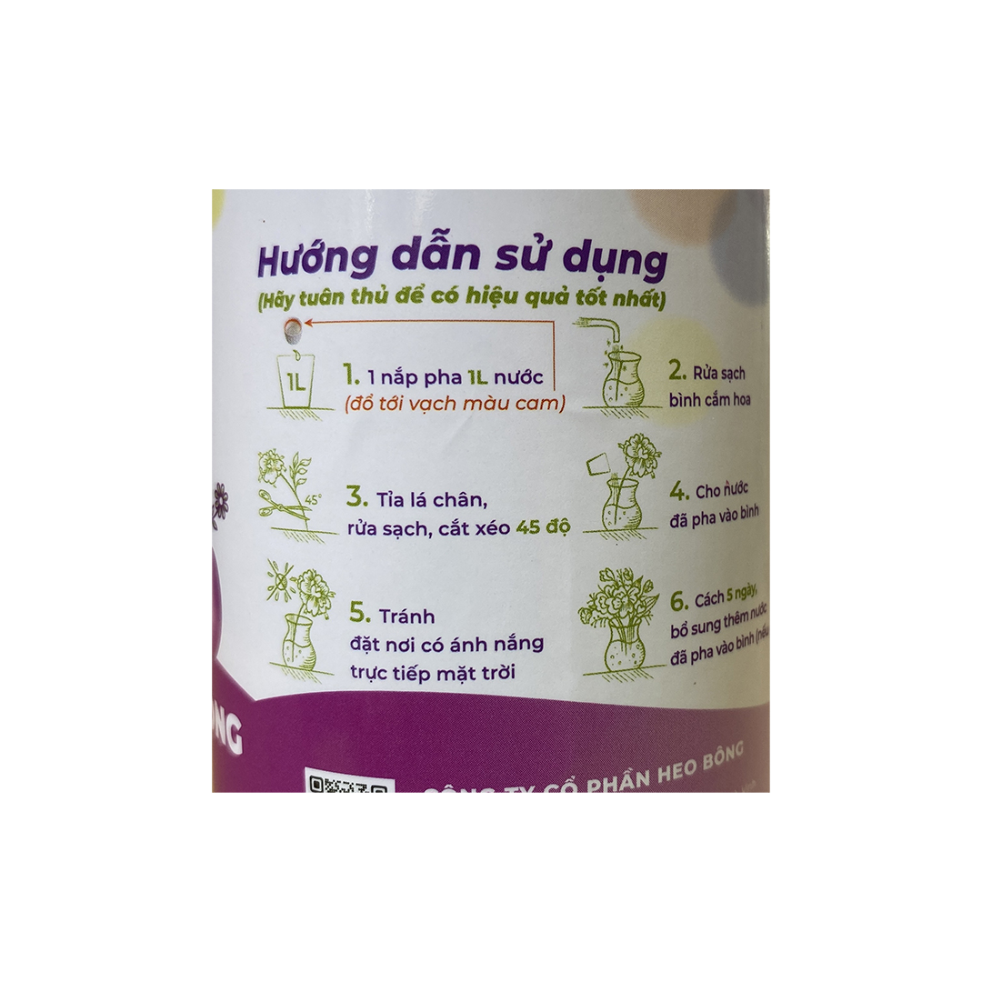 Nước cắm hoa lâu tàn Keep Flowering - Tiết Kiệm 1 Chai pha 50L