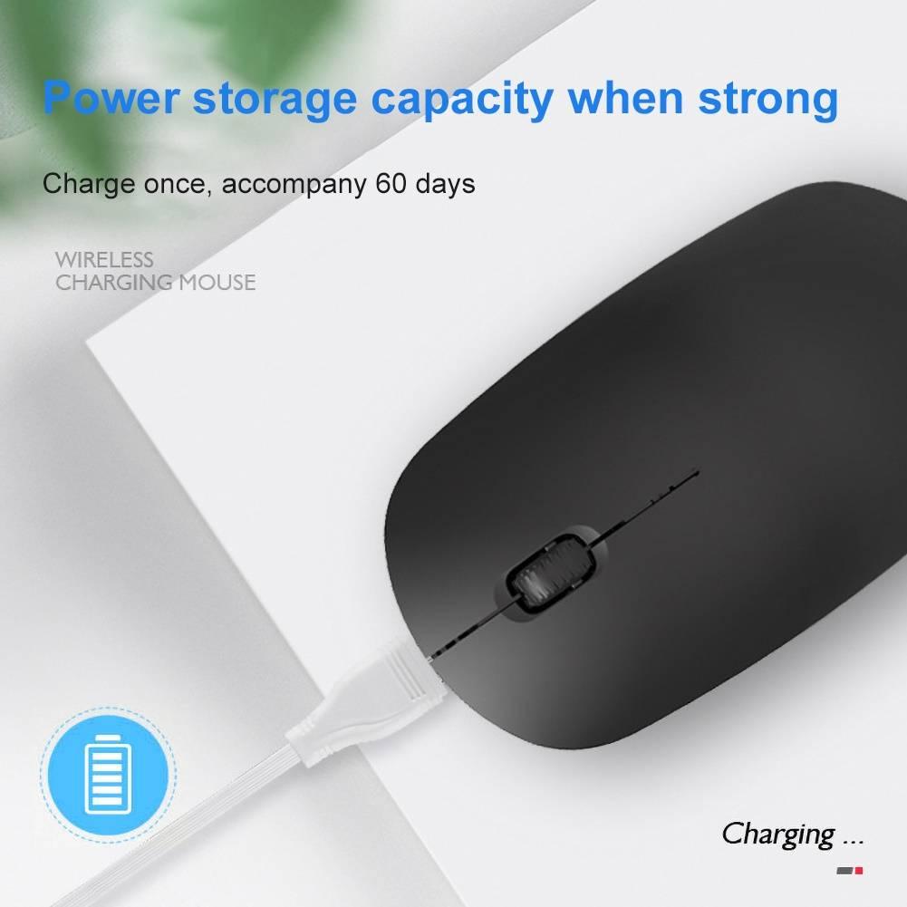 Chuột Không Dây Công Thái Học Máy Tính Máy Tính Quang Học Mause Với USB Thu 1 Nút Không Dây 2.4Ghz Chuột 1200 DPI Cho laptop