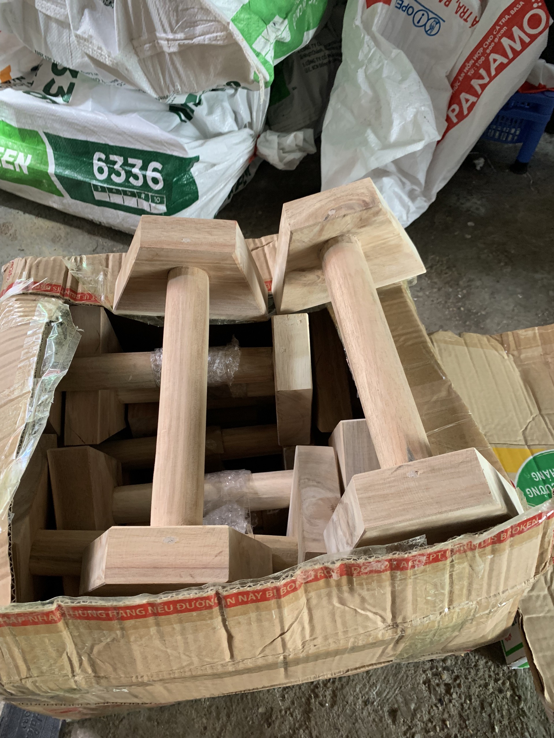 Dụng Cụ Hít Đất gỗ Parallettes