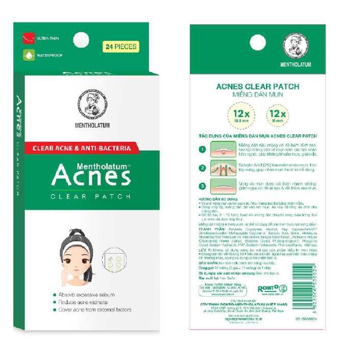 Acnes Miếng Dán Mụn Clear Patch 24 miếng