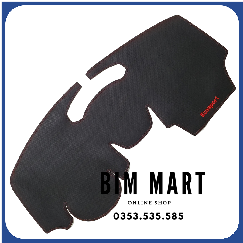 Thảm da taplo dành cho Ford Ecosport 2013 - 2017 vân Carbon cao cấp