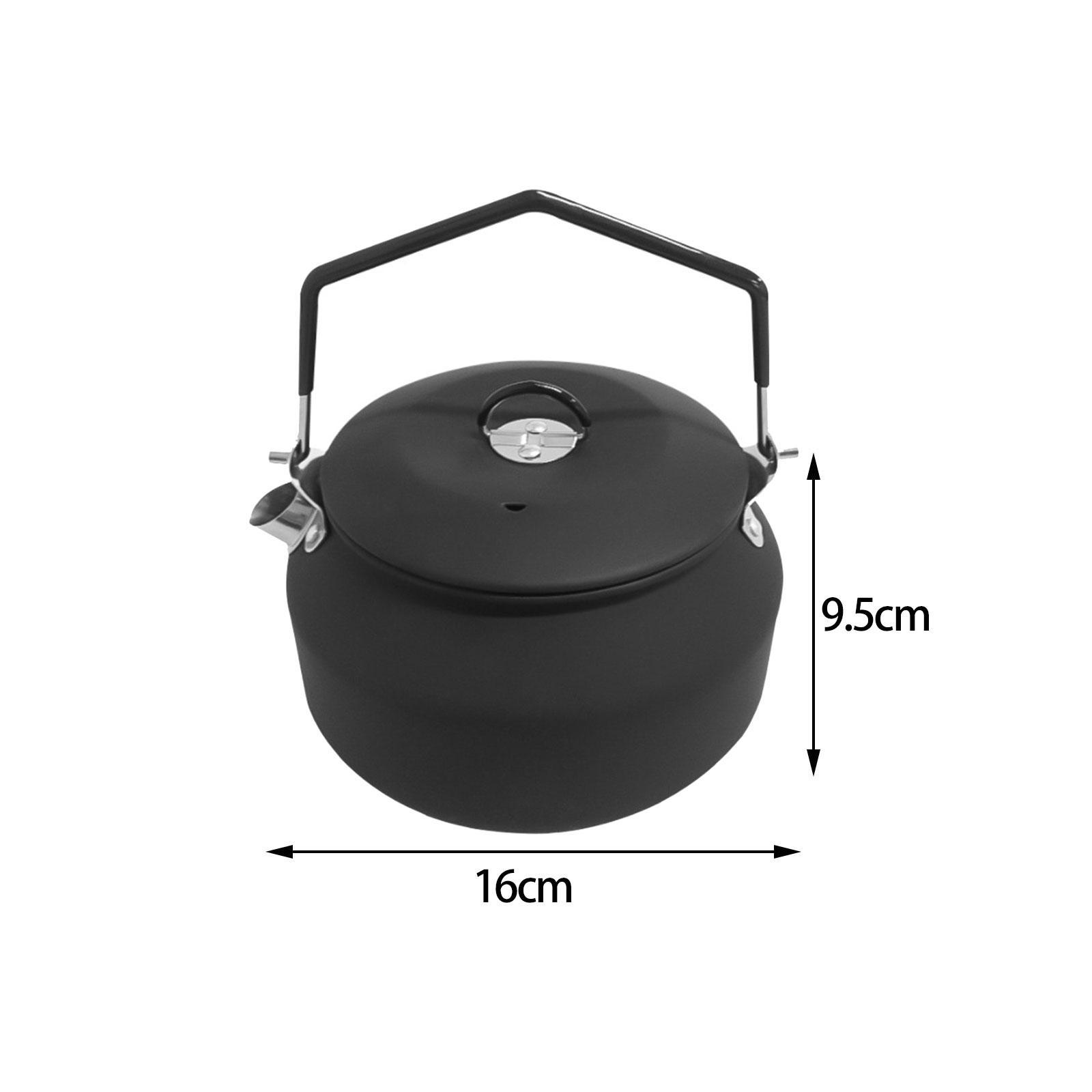 1.1L Outdoor Camping Kettle, Stainless Steel Tea Kettle, Compact Lightweight Coffee Pot