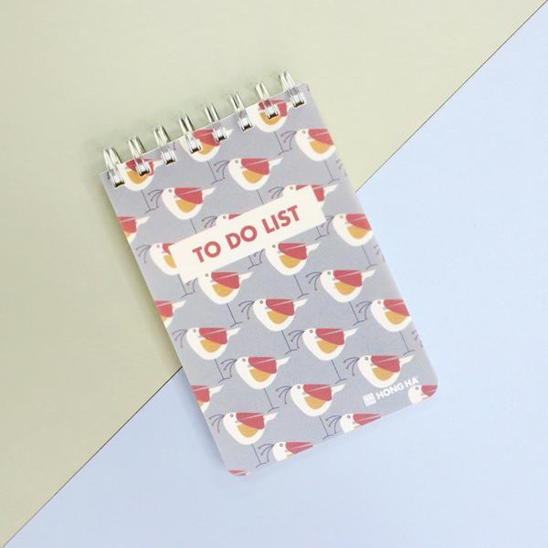 Sổ Lò Xo To Do List A6 - 200 Trang 80gsm - Hồng Hà 4203 - Màu Xám